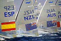 Men's Single Handed Dinghy Finn, Olympic Games, Athens, Greece, 15 August 2004.  Editorial Use Only.