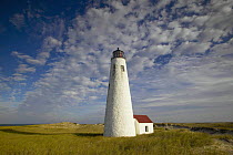 White lighthouse, Nantucket, USA.
