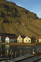 Workers houses at the deserted whaling station at Stromness, South Georgia.
