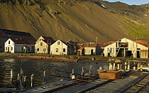 Workers houses at the deserted whaling station at Stromness, South Georgia.