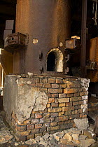 The furnace in the foundry at the abandoned whaling station in Grytviken, South Georgia.
