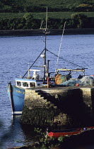 Trawler at the pier head near Kinsale, Ireland.