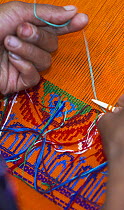 Colourful weaving by hand, Guatemala.