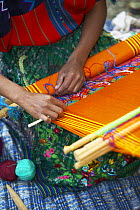 Colourful weaving by hand, Guatemala.