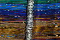 Close-up of hand woven cloth, Guatemala.