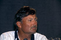 Australian skipper John Bertrand, America's Cup 1995-Round Robin 4. ^^^The first non-American to win the America's cup after 132 years of supremacy, with "Australia II".