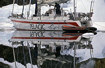 Skip Novak's yacht "Pelagic", Antarctic Peninsula.