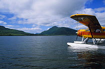Seaplane on the water, Alaska.