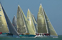 Yachts racing at Key West Race Week, Florida, 2005.
