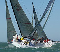 Yachts racing at Key West Race Week, Florida, 2005.