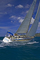 Yacht racing at Grenada Sailing Festival 2005, Grenada, Caribbean.
