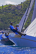Locals racing in traditional boats during Grenada Sailing Festival 2005, Grenada, Caribbean.