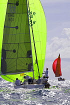 Yachts racing during Grenada Sailing Festival 2005, Grenada, Caribbean.