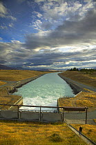 Water dam, South Island, New Zealand.