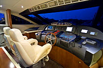 Interior of a modern motoryacht.