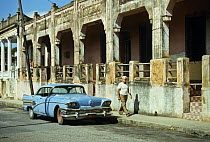 Classic car in Pinar Del Rio, a small town about 50 Km from Havana, Cuba.