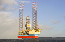 Jack-up rig Maersk Inspirer. Moray Firth, northern Scotland. FEBRUARY 2005
