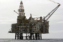 Scott oil production platform, operated by Amerada Hess in the North Sea, March 2005.