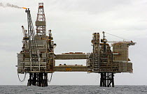 Scott oil production platform, operated by Amerada Hess on the North Sea, March 2005.