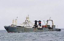 Soviet factory fishing ship, North Sea, January 2006.