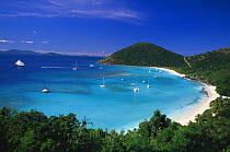 White Bay on Jost Van Dyke Island (JV Dyke), also known as Barefoot Island, British Virgin Islands (BVI).