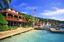 Bitter End Yacht Club, Virgin Gorda Island, British Virgin Islands, (BVI). ^^^The yacht club is on accessible by sea and situated on a mile-long, white coral-sand beach on the picturesque North Sound.