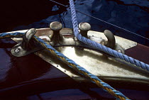 Ropes around fairlead aboard "Orion".