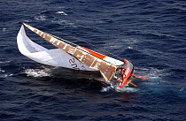 "Amer Sport 1" broaches off Sydney Australia during the Volvo Ocean Race, Dec 4 2001. ^^^ The boat finishes in fifth place at the end of Leg 2, Cape Town-Sydney.
