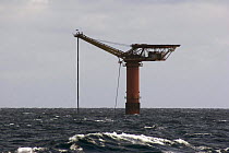 Oil tanker pumping station at the Beryl field in the North Sea. August 2006.