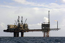 Beryl Alpha Oil Production Platform, located in the UK sector of the North Sea, approximately 315 kilometres north-east of Aberdeen. August 2006.