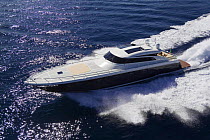 Cruising Continential 80 motor yacht, designed and built at Cantieri CNM. Cannes, France.