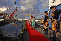 Naming ceremony of 180ft Hoek Design Superyacht "Adele" in Marstrand, Sweden. ^^^ Adele is a 180 foot Andre Hoek design, built by Vitters Shipyard, Holland, and owned by Jan-Eric Osterlund. Her maiden...