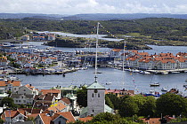 Masts of 180ft Superyacht "Adele" visible in Marstrand Sweden. ^^^ Adele is a 180-foot Andre Hoek designed yacht, built by the world renowned Vitters Shipyard in Holland. Her owner is Jan-Eric Osterl...