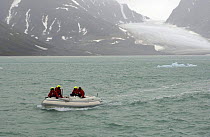 Tender leaves Superyacht "Adele" to explore the area, Spitsbergen (also known as Svalbard) in Norway. ^^^ Adèle is a way of reaching the unknown, of meeting new cultures and exploring and coming clos...