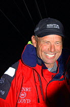 Skipper Grant Dalton on shore after leg 1 of Volvo Ocean Race 2001-2002.