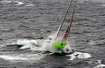 "Illbruck Challeneg" moves towards Hobart on leg 3 of the Volvo Ocean Race, 2001-2002.