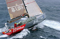 Amer Sport One battles towards Hobart on leg 3 of the Volvo Ocean Race, 2001-2002.