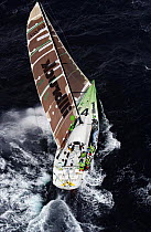 "Illbruck Challenge" battles towards Hobart on leg 3 of the Volvo Ocean Race, 2001-2002.