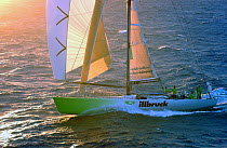 Illbruck Challenge finishes in first place at the end of Leg 2, Cape Town Souuth Africa to Sydney Australia, during the Volvo Ocean Race, Dec 4 2001.