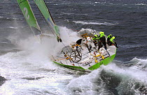 SEB battles towards Hobart on leg 3 of the Volvo Ocean Race, 2001-2002.
