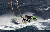 Illbruck Challenge battles towards Hobart on leg 3 of the Volvo Ocean Race, 2001-2002.
