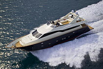 Nadara 26, a 26m luxury motoryacht from boatbuilders Cantieri Tecnomar, Italy.