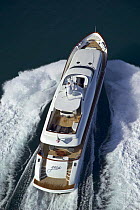 35-metre Gaia motoryacht, from the Cantieri Maiora boathouse, Italy.