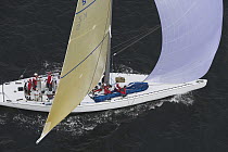 "Hissar" racing during the 12 Metre World Competition 2005, Newport, Rhode Island, USA.