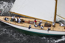 "Gleam" competing at the 12 Metre World Competition 2005, Newport, Rhode Island, USA.