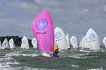 Racing in the SB3 Fleet led by Jono Shelly in "PriceWaterhouseCoopers" during Skandia Cowes Week, UK, day 4, August 1, 2006.