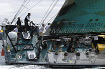 Class 0 IRC, "ABN ONE", skippered by Mike Sanderson, winner of the Volvo Ocean Race 2005-2006 competing in Skandia Cowes Week, Solent, UK, day 1, July 29, 2006.