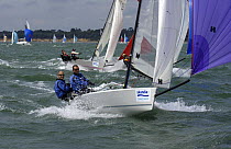 RS K6 racing off Cowes UK in the Solent during Skandia Cowes Week, 2006.
