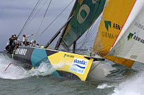 Class 0 IRC, "ABN ONE", skippered by Mike Sanderson, winner of the Volvo Ocean Race 2005-2006 during Skandia Cowes Week, Solent, UK, day 1 July 29, 2006.