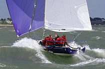 J80 511 "Savage Sailing" during the J80 Nationals in the Solent, UK, June 22, 2006.